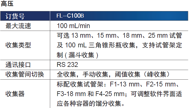 馏分收集器 FL-C100B