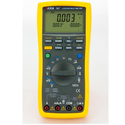 记录型真有效值数字万用表 VICTOR 187